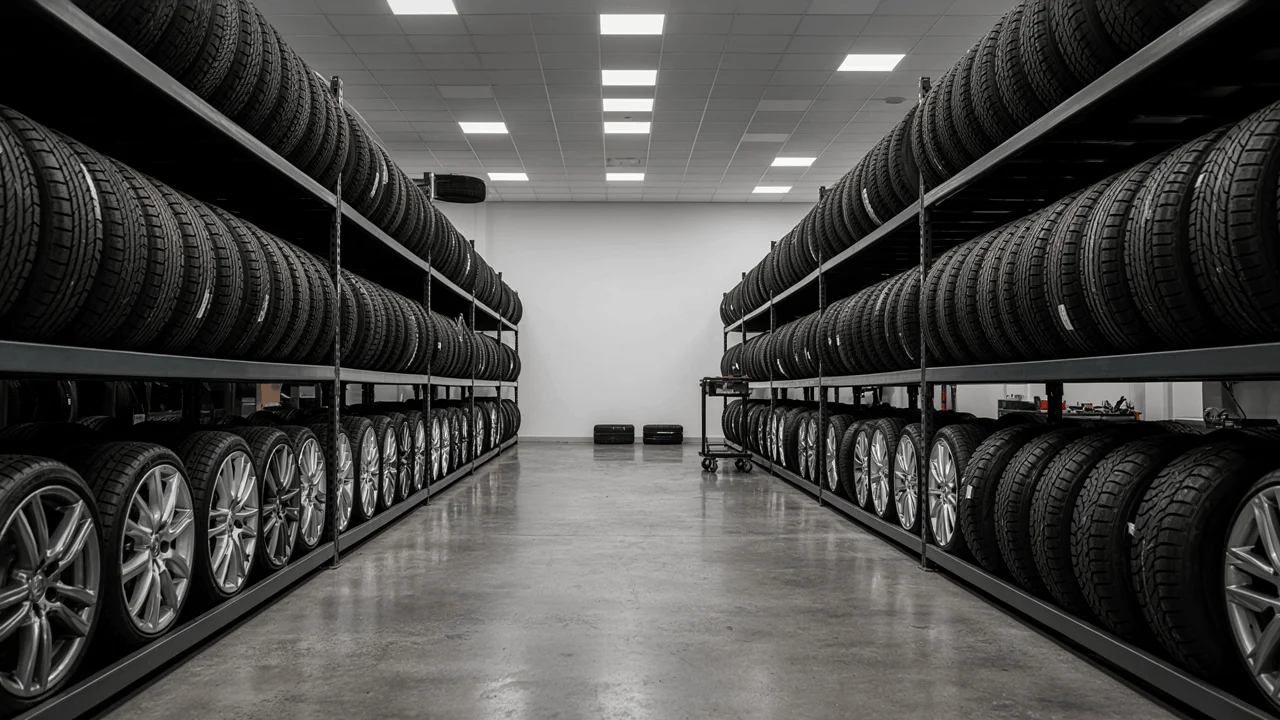 Mobile Auto Services van delivering and fitting new tyres in Dubai